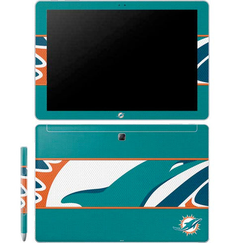 NFL Miami Dolphins Zone Block Galaxy Book 12in Skin